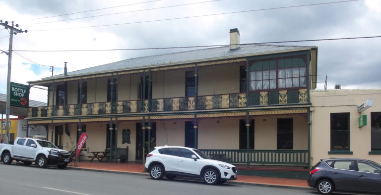Commercial Hotel building in Cygnet, Tasmania Commercial Hotel building in Cygnet, Tasmania