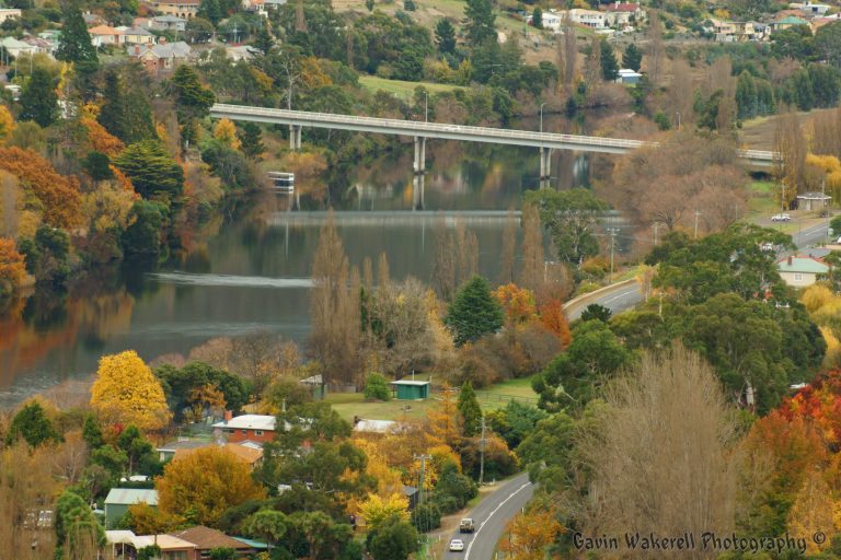 View of New Norfolk in Tasmania?s Derwent Valley View of New Norfolk in Tasmania?s Derwent Valley