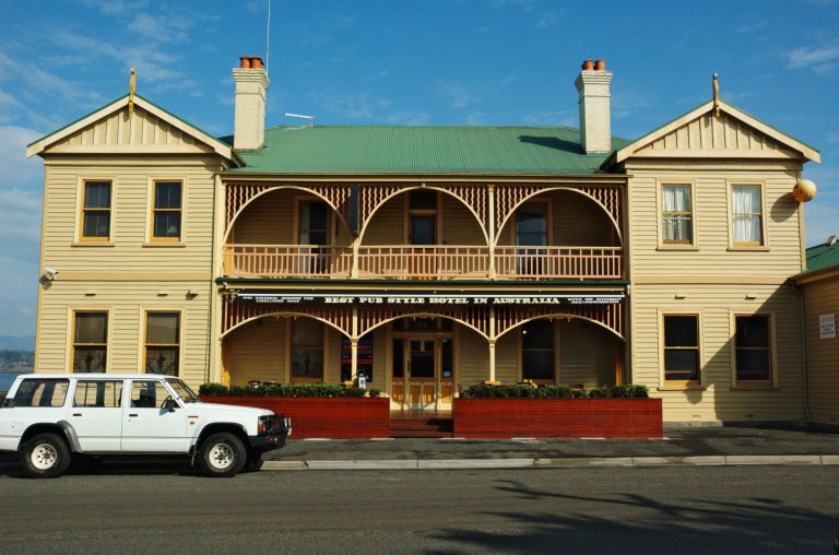 Pier Hotel building in George Town, Tasmania Pier Hotel building in George Town, Tasmania