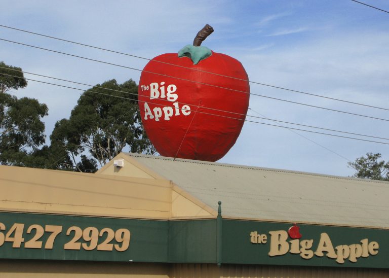 The Big Apple landmark in Spreyton, Tasmania